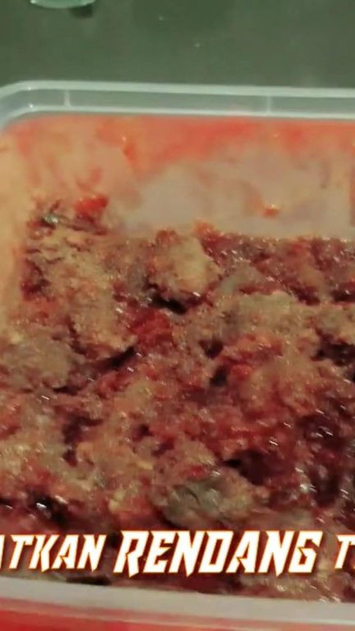 Rendam Rendang dengan Air