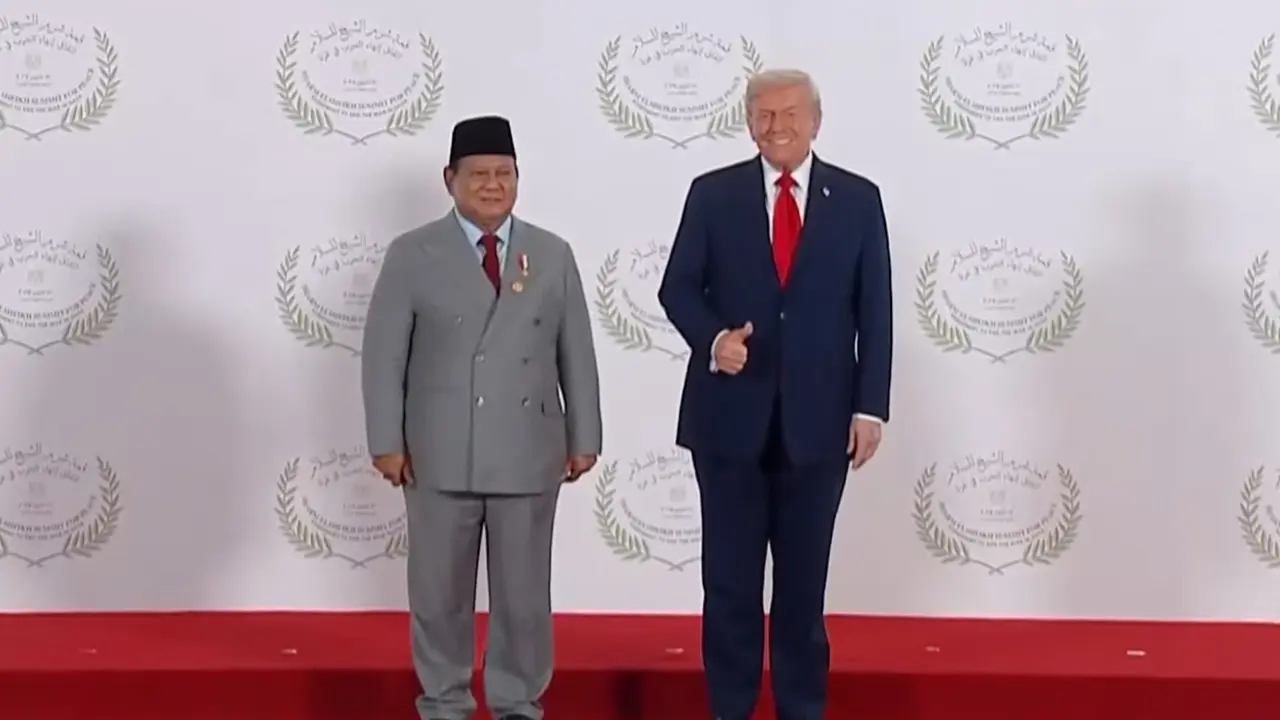 prabowo dan trump hadiri KTT perdaimaian gaza