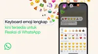 WhatsApp menghadirkan lebih banyak pilihan untuk fitur WhatsApp Reactions (Foto: WhatsApp).