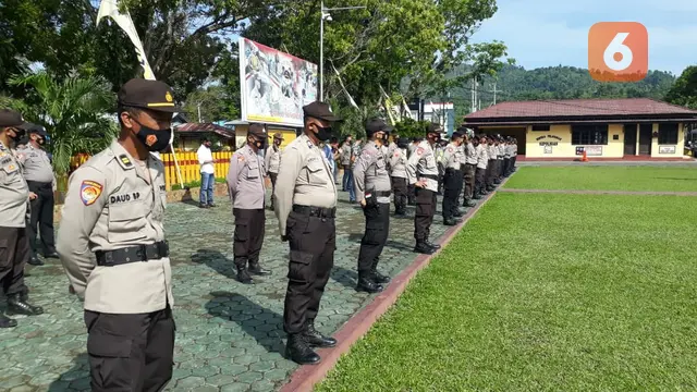 peserta pendidikan bintara Polri tahun 2020 di Sulawesi Tengah