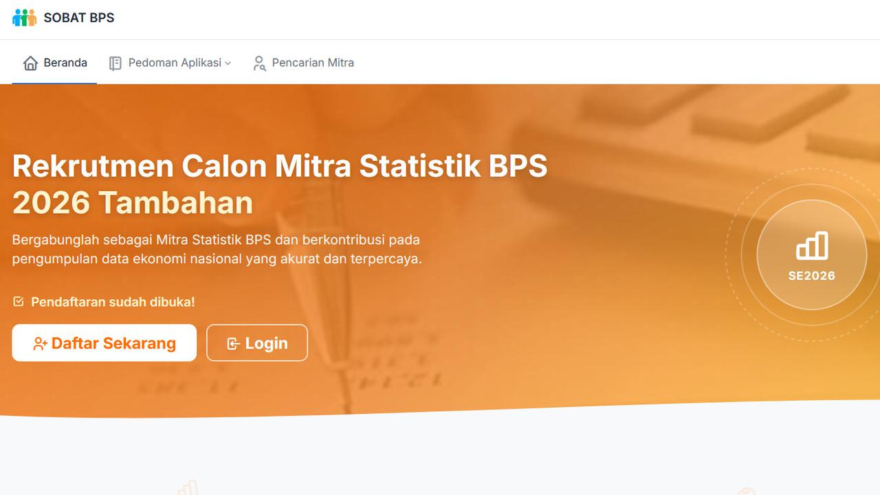 Cek Syarat Jadi Mitra BPS untuk Sensus Ekonomi 2026