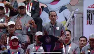 Presiden Joko Widodo atau Jokowi saat membuka Pekan Olahraga Nasional (PON) XXI Aceh-Sumatera Utara (Sumut) di Stadion Harapan Bangsa, Kota Banda Aceh, Provinsi Aceh, Senin (9/9/2024). (Dok. Tangkapan Layar YouTube Sekretariat Presiden)