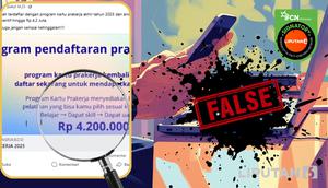 Penelusuran klaim link pendaftaran program Kartu Prakerja akhir 2025.