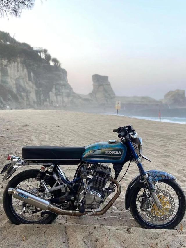 10 Potret Modifikasi Honda CB Herex Style, Ciri Khas Modif Klasik Ala Jawa Tengah-Jawa Timur