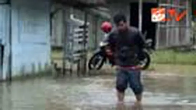 Tanggul Jebol, Puluhan Rumah Terendam