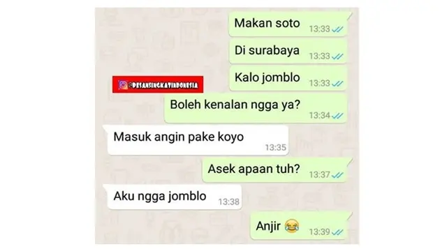 Percakapan Terlanjur Pantun Ini Bikin Ketawa Ngakak