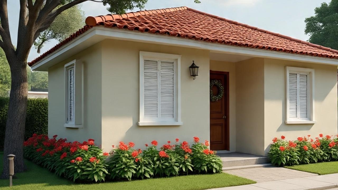 Ilustrasi Desain Rumah 1 Lantai