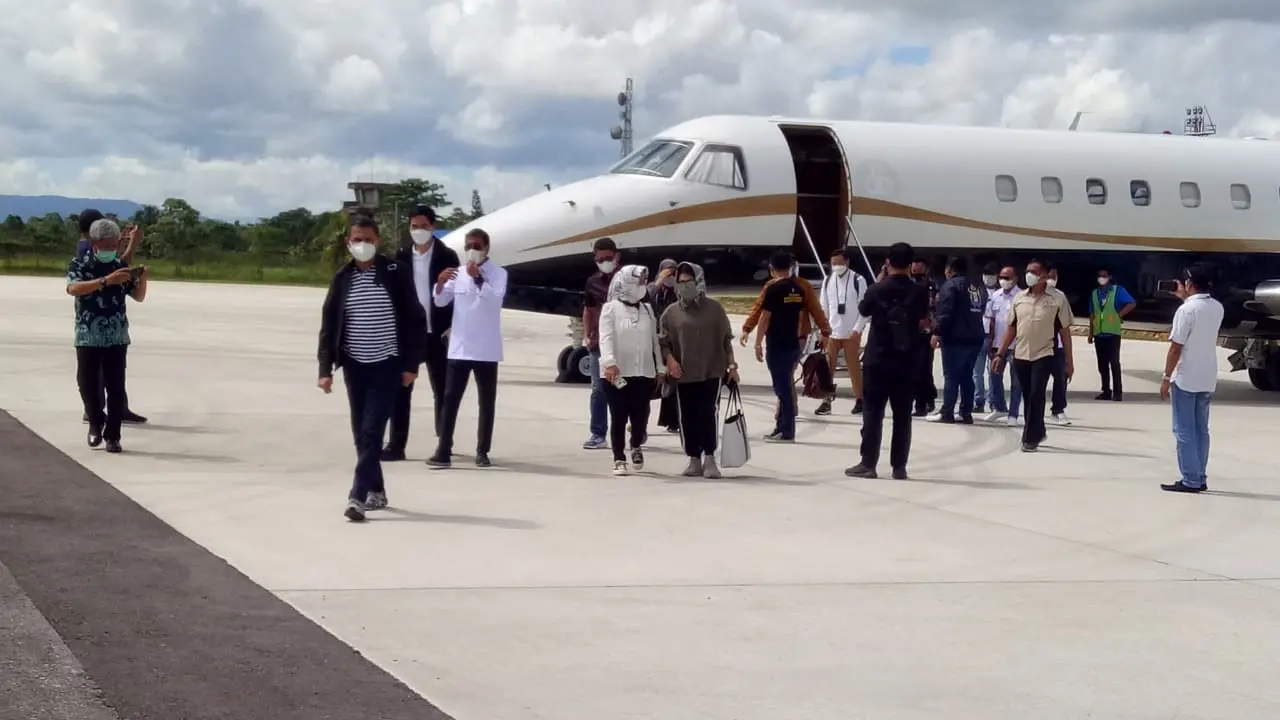 Peninjauan lokasi Munas Kadin di Kendari.(Liputan6.com/Ahmad Akbar Fua)