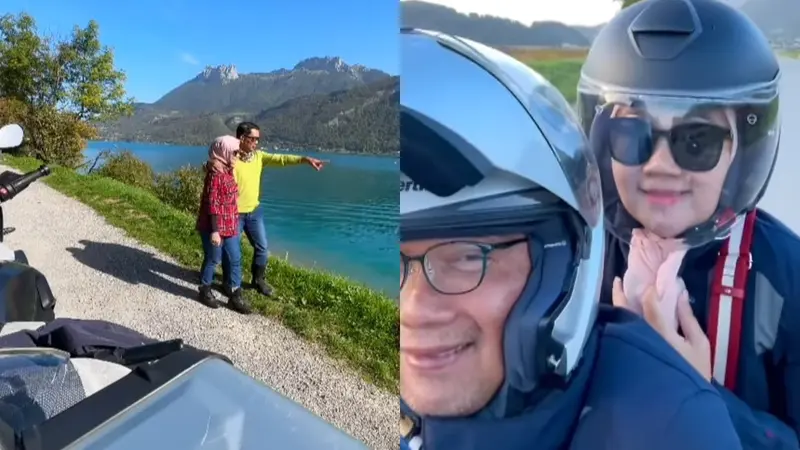 Ridwan Kamil dan Istri Touring di Swiss