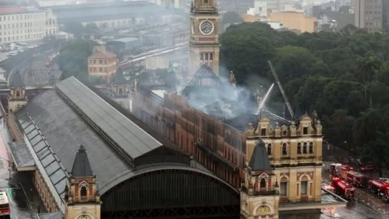 Museum Stasiun Kereta Kuno Brasil Terbakar, 1 Tewas