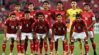 Timnas Indonesia di Piala AFF 2020. (AFP/Roslan Ramlan)
