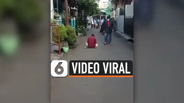 VIDEO: Viral, Pemuda Tertidur di Jalan Hingga Sholat Ied Selesai