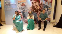 Zee Zee Shahab saat berbicara dalam acara Fayrouz, minuman sari kurma asli (Liputan6.com/Komarudin)