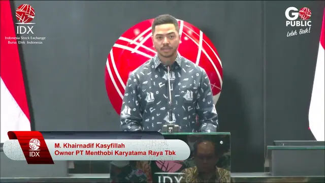 Owner PT Menthobi Karyatama Raya Tbk, M Khairnadif Kasyfillah.