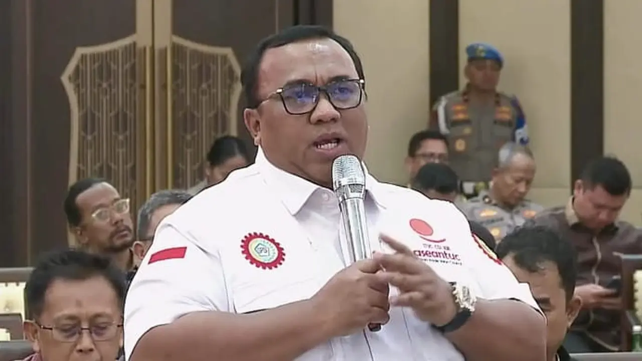 Presiden Konfederasi Serikat Pekerja Seluruh Indonesia (KSPSI) sekaligus Penasihat Kapolri Bidang Ketenagakerjaan Andi Gani Nena Wea masuk radar Partai Buruh di Pilpres 2029.