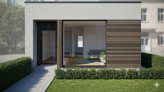 Rumah Kecil 4x6 Meter dengan Konsep Open Space (Image by Gemini AI)