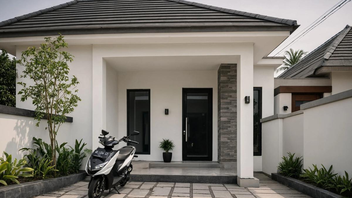 Konsep Rumah Kecil Terasa Lapang, Pakai Lorong Udara Terbuka