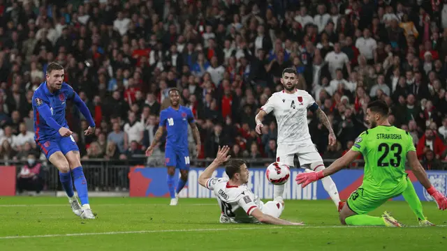 Harry Kane Hattrick, Inggris Lumat Albania 5-0