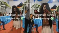 Viral Tamu Tak Diundang di Pernikahan, Seram Bak Hantu 'Wewe Gombel' (Sumber: TikTok/@chi_cadell)