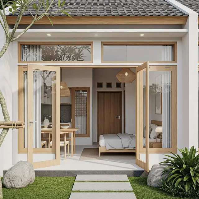 Desain Rumah Mungil Ala Villa