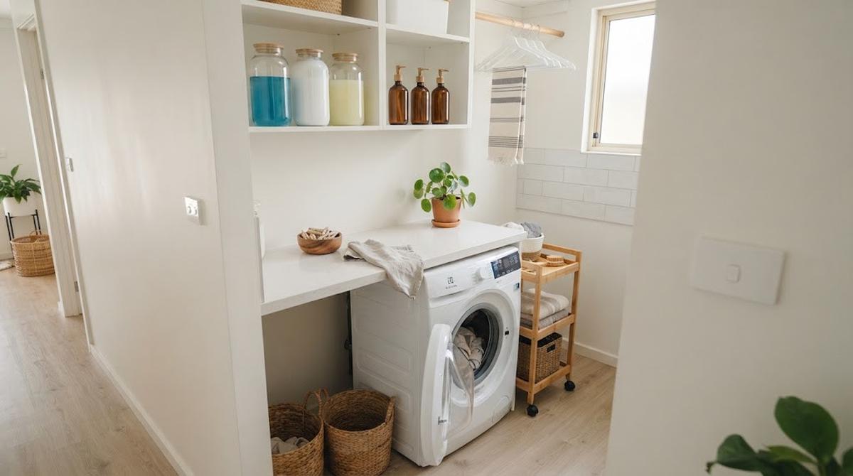 Ide Membuat Sudut Laundry Kecil Tetap Rapi dan Mudah Digunakan