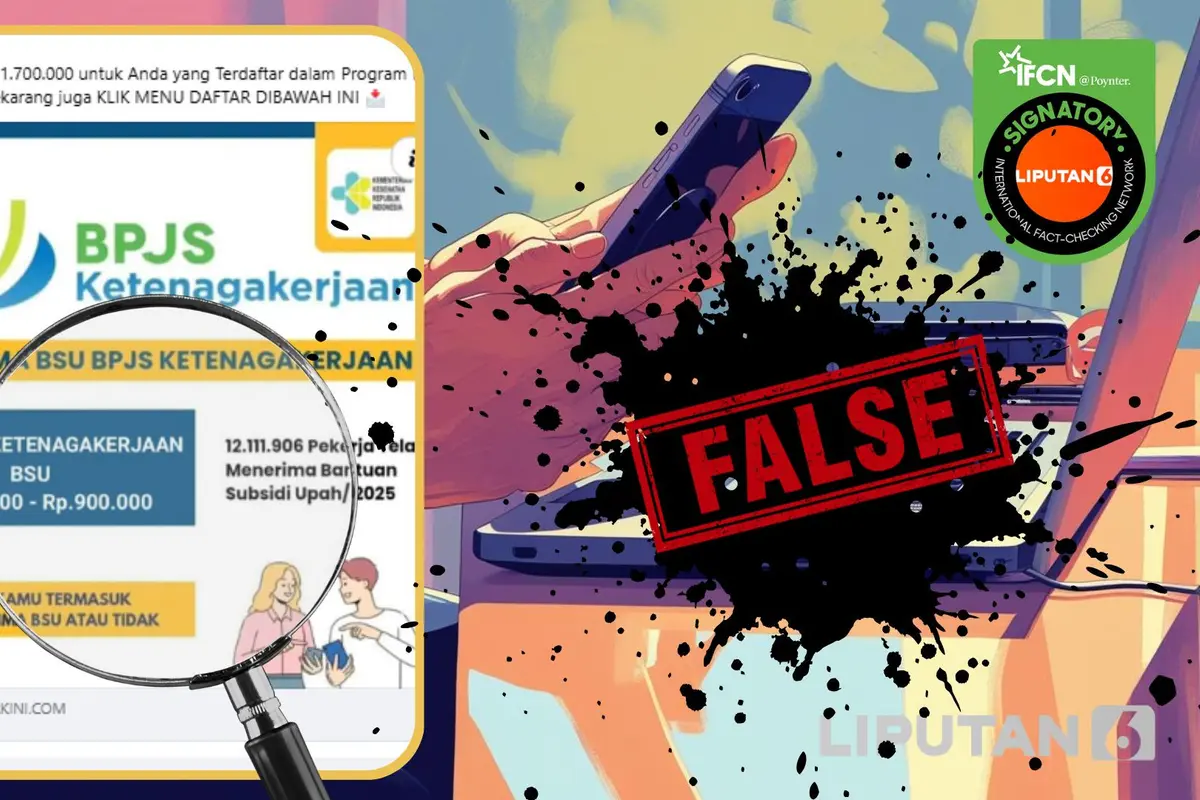 Tangkapan layar klaim link untuk cek status penerima BSU 2026