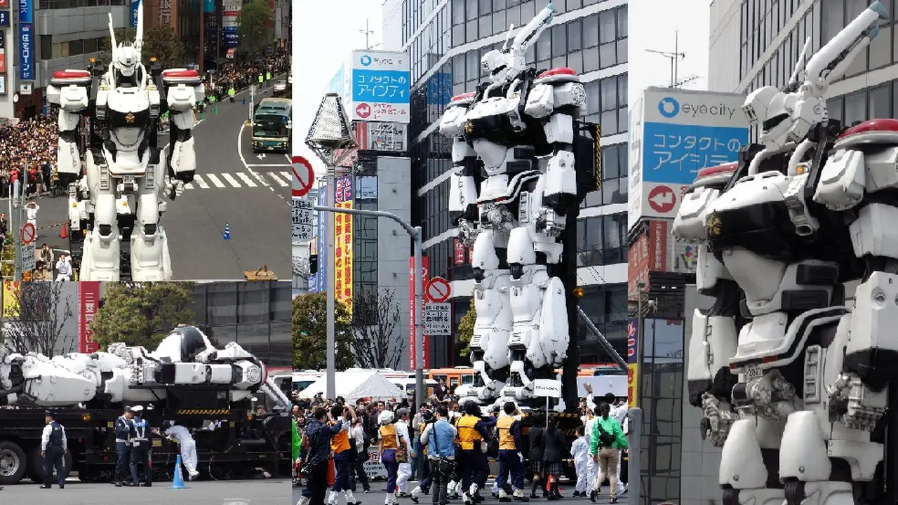 Robot Patlabor Setinggi 5 Lantai Ramaikan Jalanan Tokyo