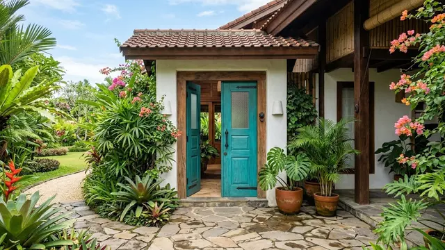 Warna Cat Pintu Kayu yang Bagus dan Awet untuk Rumah Tropis/AI Generated