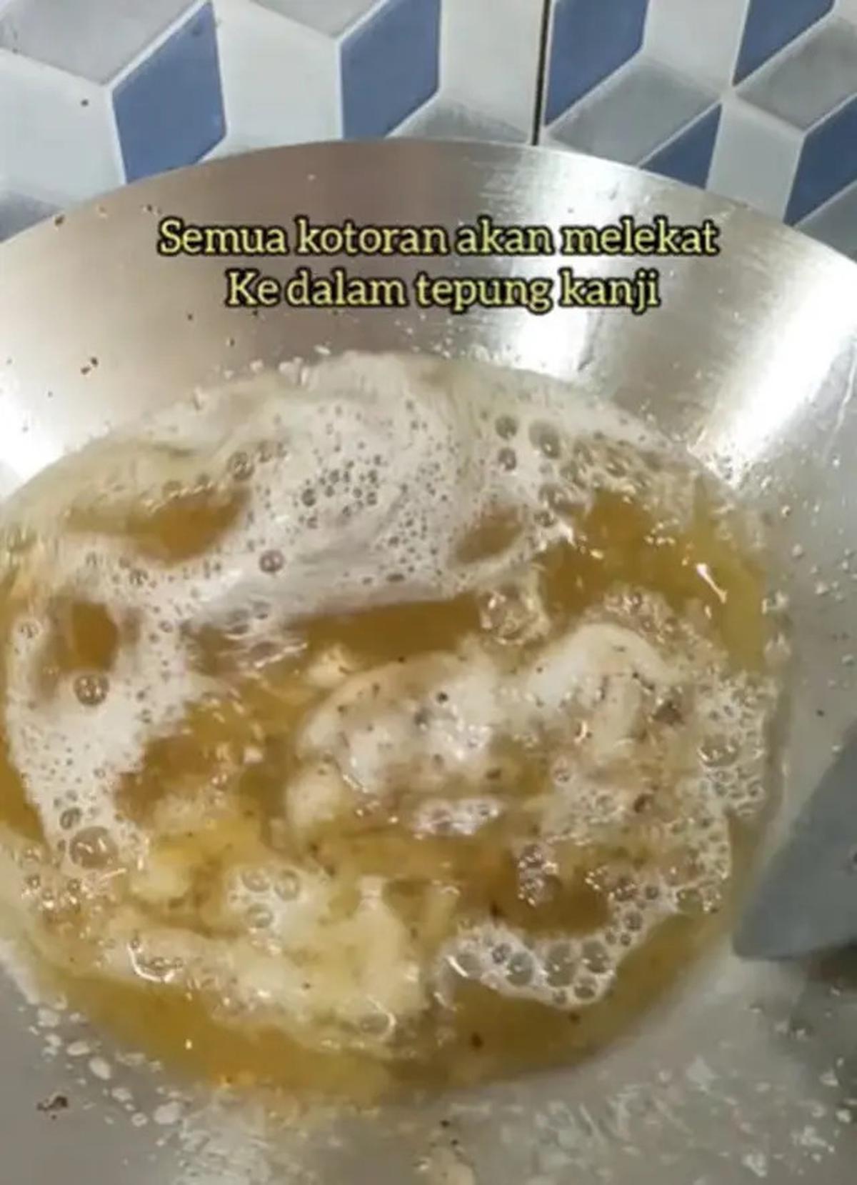 Inovasi Dapur, Membersihkan Minyak Bekas dengan Tepung Tapioka