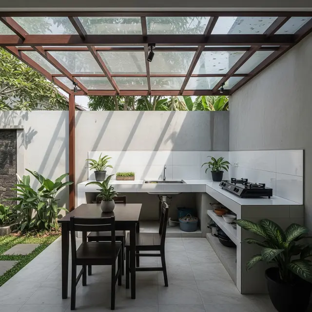 9 Model Atap Dapur Terbuka yang Tidak Panas Siang Hari, Solusi Nyaman dan Estetis