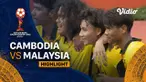 Berita video highlights laga Grup B Piala AFF U-19 2022 antara Timnas Kamboja U-19 melawan Timnas Malaysia U-19 yang berakhir dengan skor 1-2, Selasa (5/7/2022) sore hari WIB.