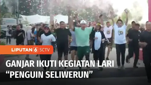 VIDEO: Ganjar Ikuti Kegiatan Lari Penguin SeliweRUN, Mahfud MD Bertemu Jemaat Gereja di Medan