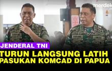 VIDEO: Gagah! Jenderal TNI Terjun Langsung Latih Pasukan Komcad di Papua