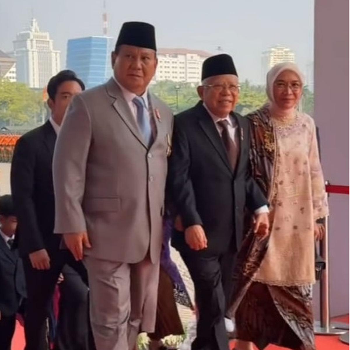Momen Prabowo dan Ma'ruf Amin