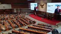 Rapat Paripurna DPR mengesahkan revisi UU BUMN menjadi undang-undang pada Selasa (4/2/2025). (Liputan6.com/ Delvira Hutabarat)