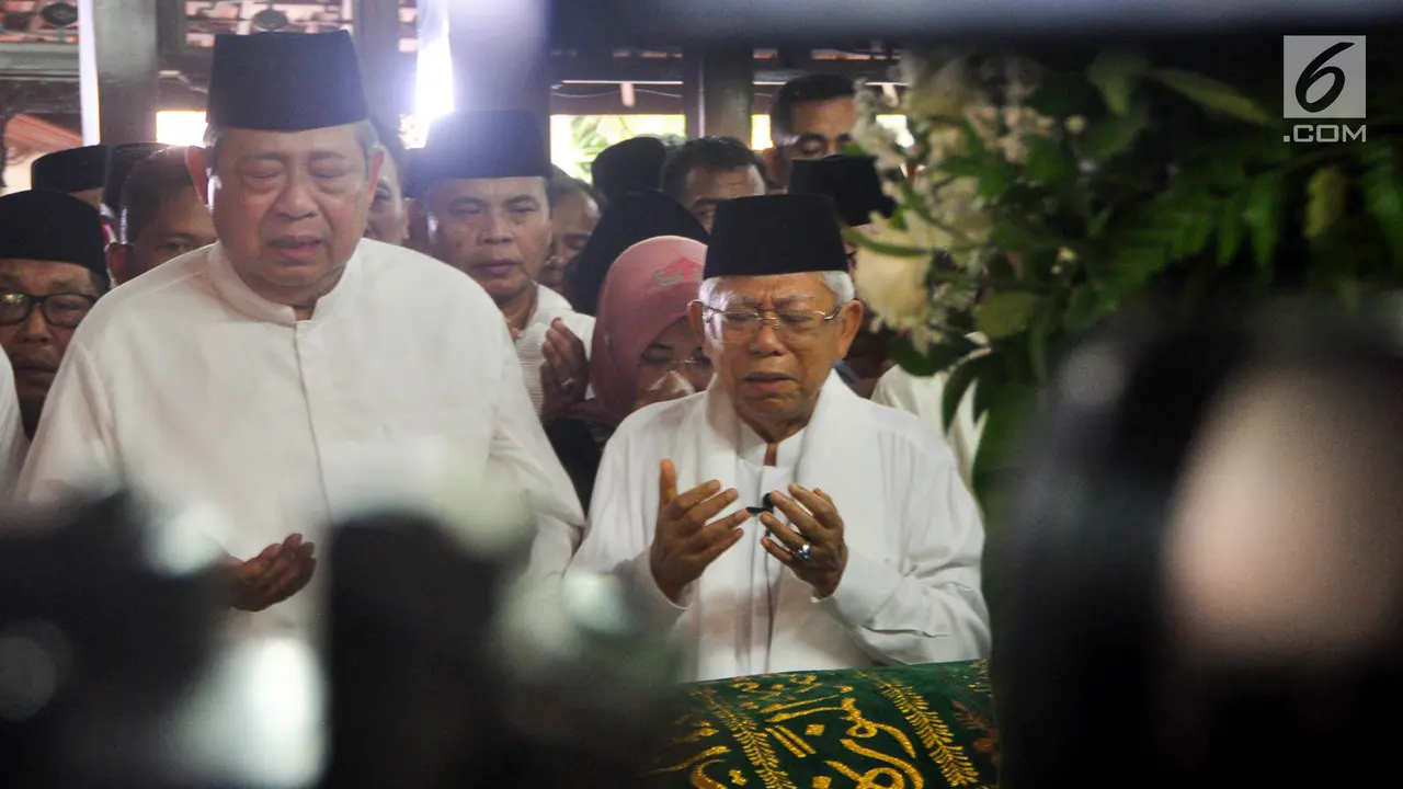 Ma'ruf Amin Pimpin Salat Jenazah Ani Yudhoyono