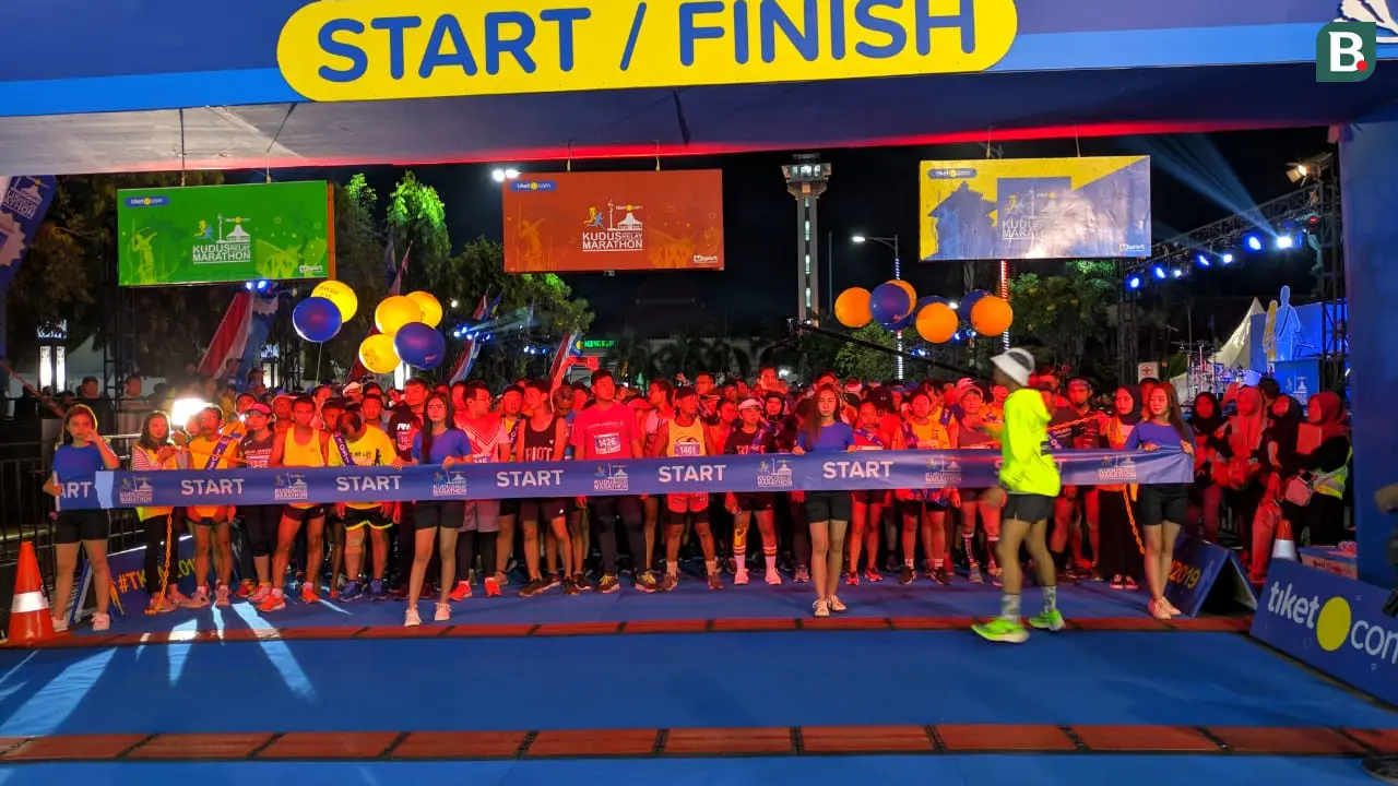 Kudus Relay Marathon 2019 di Simpang 7 Kudus, Minggu (25/8/2019).