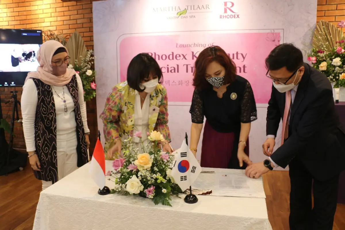 Martha Tilaar Spa berkolaborasi dengan Rhodex dari Korea siap ramaikan industri kecantikan di Indonesia