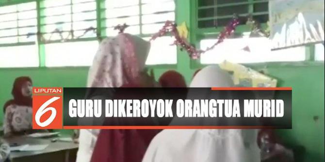 Video Amatir Rekam Penganiayaan Guru oleh 2 Wali Murid di Gowa