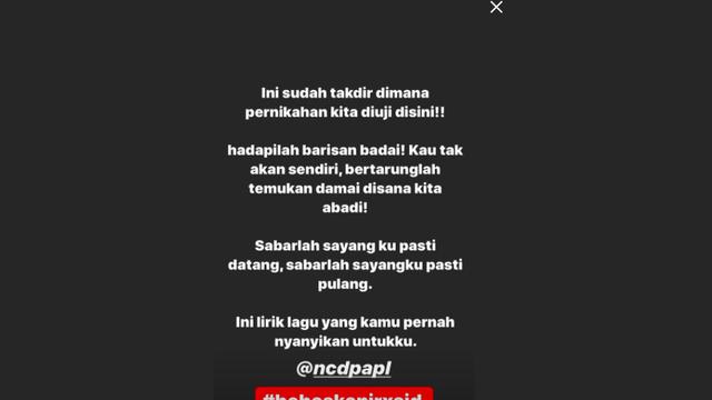 Nora Alexandra Anggap Masalah Jerix SID Adalah Ujian Pernikahannya