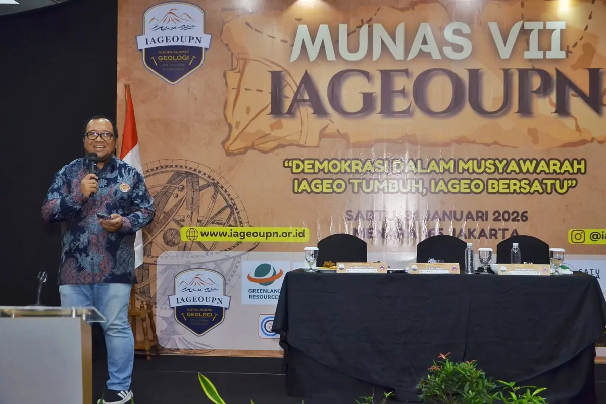 Ikatan Alumni Geologi Universitas Pembangunan Nasional “Veteran” Yogyakarta (IAGEO UPNVY) menyelenggarakan Musyawarah Nasional (Munas) VII pada Sabtu (31/1) di Menara 165, Jakarta Selatan (Istimewa)