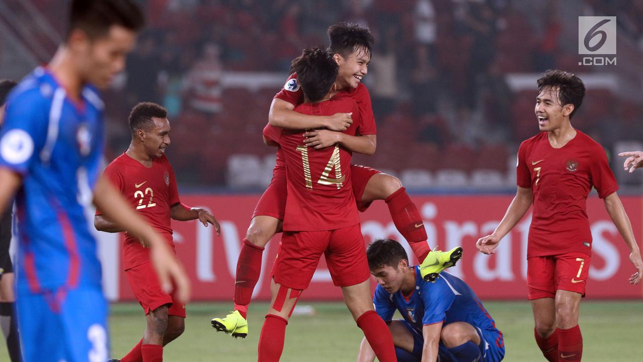 Penyisihan Grup A Piala AFC 2018, Timnas Indonesia U-19 Tekuk Chinese Taipei