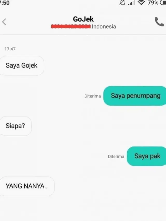7 Chat Driver Ojek Online ke Penumpangnya Ini Bikin Urut Dada