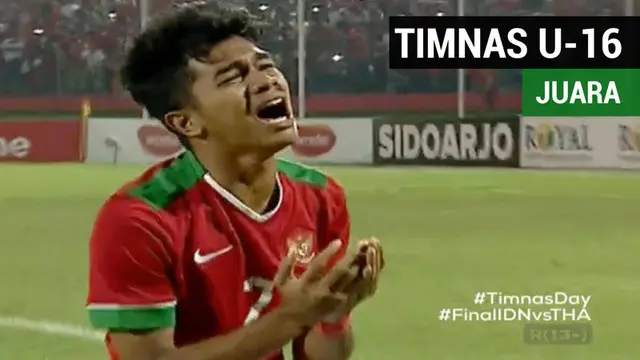 VIDEO: Final Piala AFF U-16 2018, Timnas Indonesia Vs Thailand 1-1 (Pen 4-3)