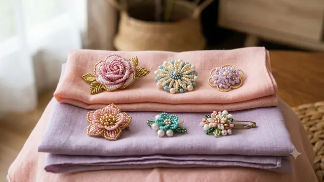 Aksesori Hijab dari Manik-Manik