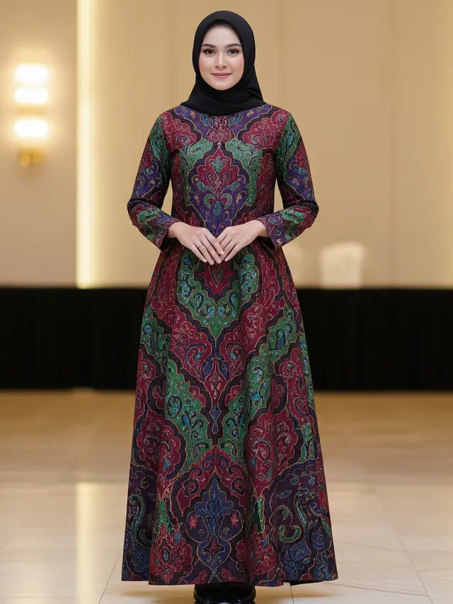 Model Gamis 3 Dunia (Image by Gemini AI)