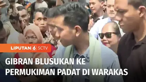 VIDEO: Gibran Blusukan ke Kawasan Warakas, Cek Posko Kesehatan dan Bagikan Buku