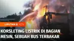 Sebuah bus antar kota antar provinsi terbakar di jalan tol Solo-Semarang wilayah Boyolali, Jawa Tengah. Diduga kebakaran dipicu hubungan pendek arus listrik di bagian mesin.