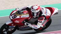 Pembalap Honda Team Asia, Andi Farid Izdihar, saat melakukan latihan bebas Moto 3 Qatar di Sirkuit Losail, Jumat (26/3/2021) (Dok. Honda Team Asia)