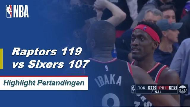Kawhi Leonard mengumpulkan 24 poin dan tujuh rebound dalam kemenangan Toronto atas Philadelphia.